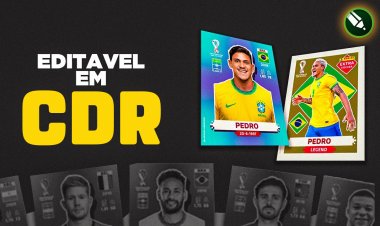 Figurinhas Copa 2022  Editável CDR – Normal e Legend!