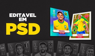 Figurinhas Copa 2022  Editável PSD – Normal e Legend!