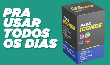 Pack de Icones mais usados no dia a dia da Grafica