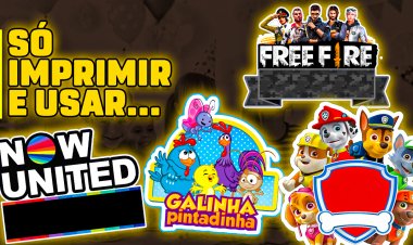 Topper de bolo para imprimir