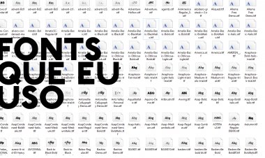 Fontes que eu USO