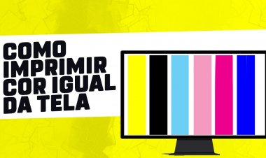 Como imprimir cor igual da tela