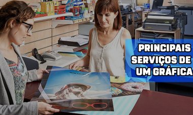 Serviços gráficos que uma gráfica Produz