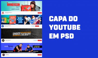 Arquivo editavel capa do canal youtube