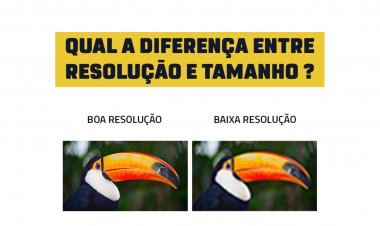 Qual a Diferença entre resolução e tamanho ?