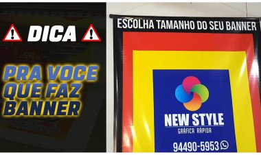 Dica importante – Banners bastão e cordinha.