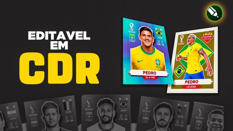 Figurinhas Copa 2022  Editável CDR – Normal e Legend!