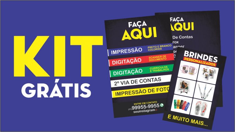 Kit de divulgação para Gráfica Rápida