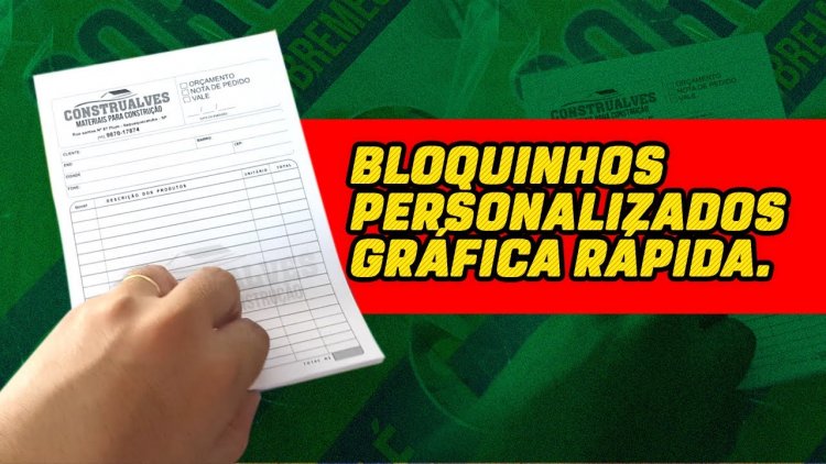 Bloquinhos personalizados – gráfica rápida