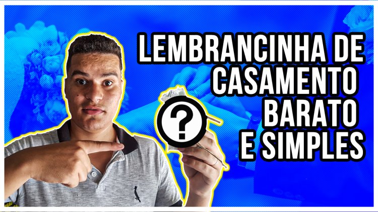 lembrancinha de casamento barato e simples