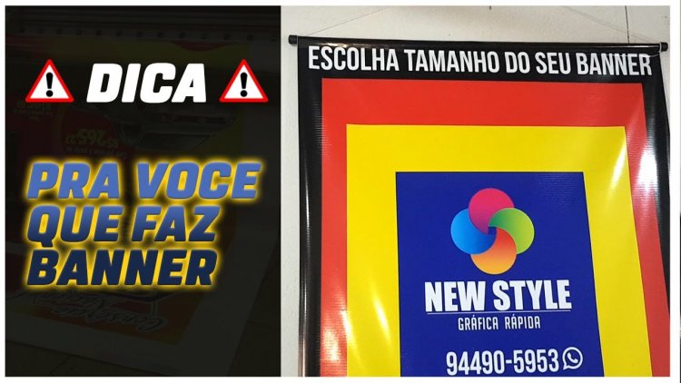 Dica importante – Banners bastão e cordinha.