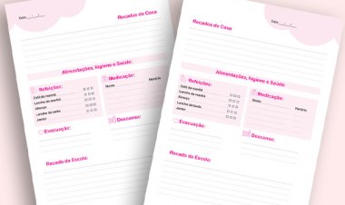 Agenda creche em PDF para imprimir